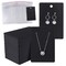 150 Set Earring Display Card with 150 Pieces Self-Seal Bags, Earring Holder Card for Selling DIY Ear Studs, Earrings and Jewelry Display (Black)
